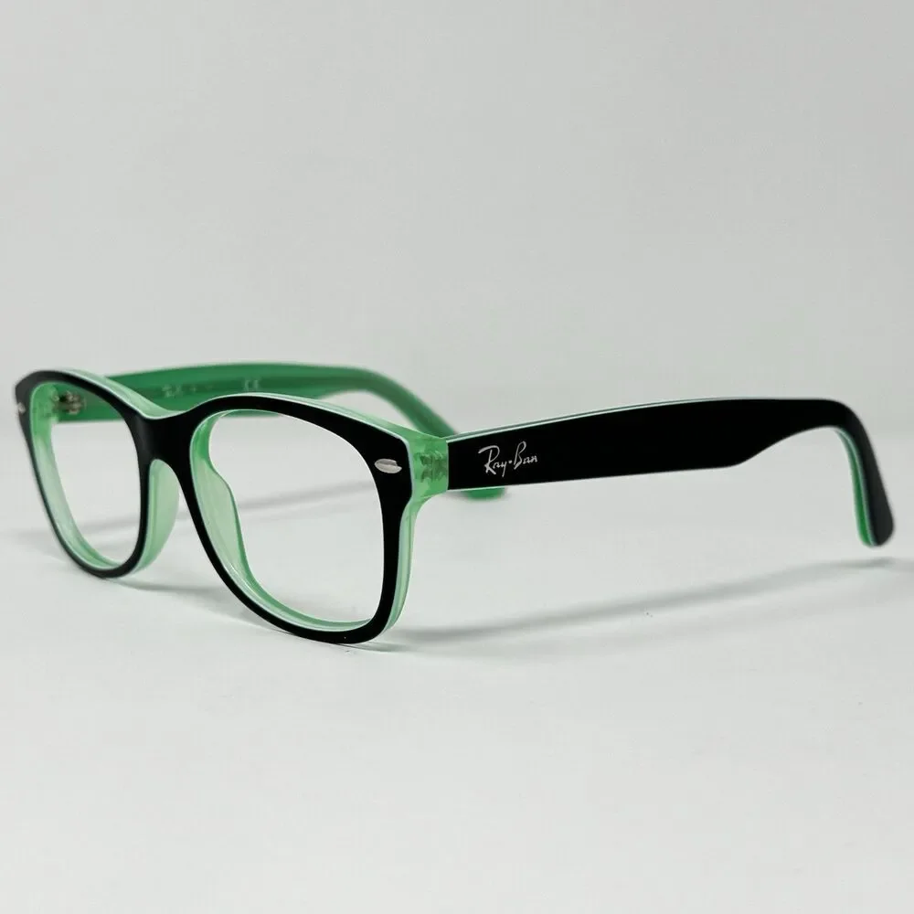 Ray-Ban RB1528 3764 Black Green Kids Eyeglass Frames 48-16-130